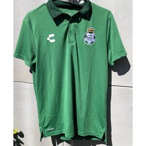 Charly Club Santos Laguna Polo Jersey Men’s Size Large Green Soccer Shirt